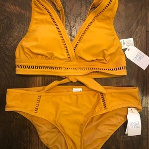 Swimsuit, Bikini - mustard -new S -4/6